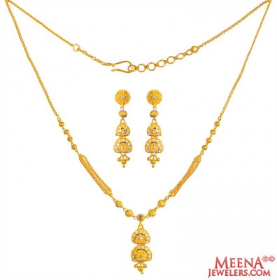 22K Gold Light Necklace Set ( Light Sets )