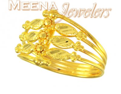 22K Gold Ladies Fancy Ring ( Ladies Gold Ring )