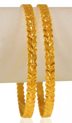 22K Gold Bangles 2PCs ( Gold Bangles )