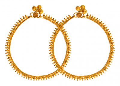 22Kt Gold Anklets for Ladies ( Gold Anklets )