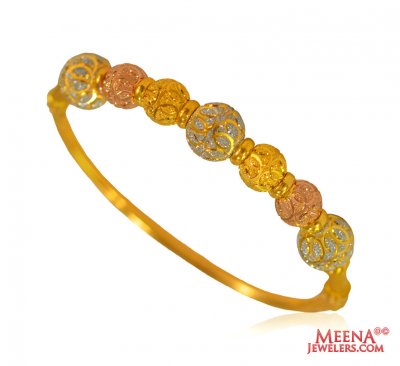 22 Karat Gold Tri Color  Kada ( Kadas )