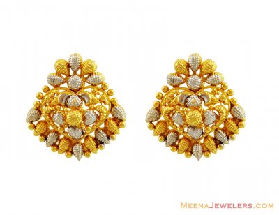 2 Tone Designer Gold Tops 22k ( 22 Kt Gold Tops )
