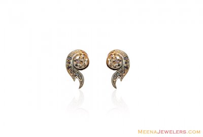 18Kt White Gold Fancy Earring ( White Gold Earrings )