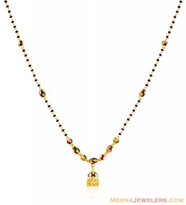 Gold Meenakari Indian Mangalsutra  ( MangalSutras )