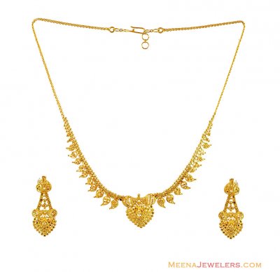 Gold Necklace Set 22K ( Light Sets )