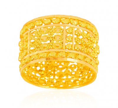 22karat Gold Filigree Band  ( Ladies Gold Ring )