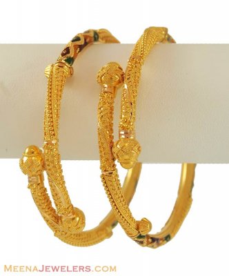 22K Gold Bangles (Kadas) ( Kadas )