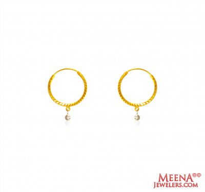 22 kt Gold Hoop Earrings ( Hoop Earrings )