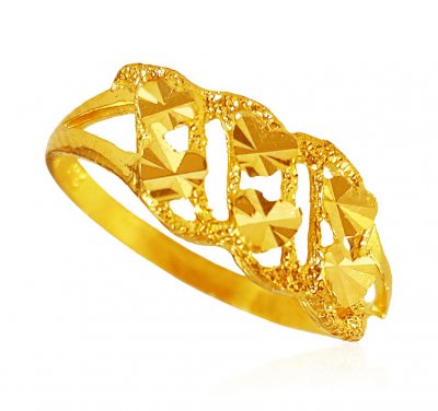 22Kt Yellow Gold Ladies Ring ( Ladies Gold Ring )