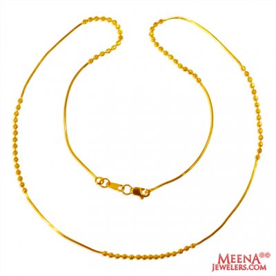 22K Gold Fancy Chain ( 22Kt Gold Fancy Chains )