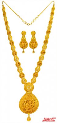 22Kt Gold Bridal Patta Haar Set ( Bridal Necklace Sets )