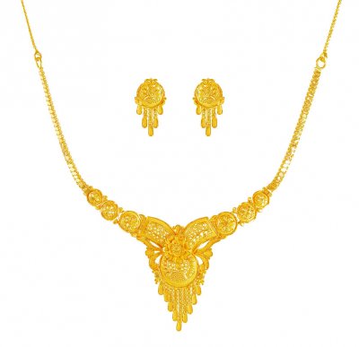 22K Designer Necklace Set ( Light Sets )