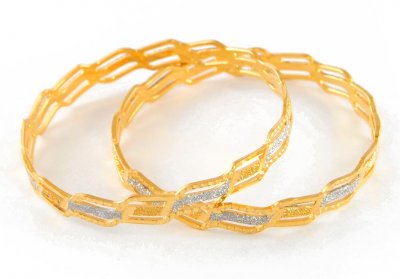 22Kt Gold 2Tone Bangles ( Two Tone Bangles )