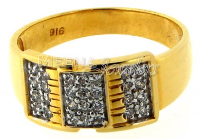 22 Kt Gold Mens Signity Ring ( Mens Signity Rings )