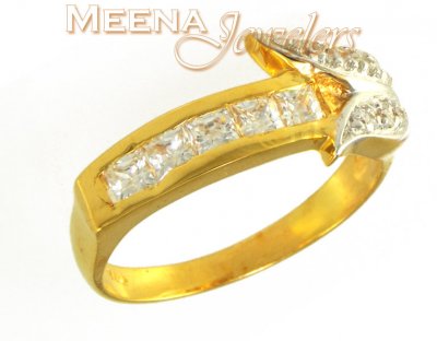 22Kt Gold Ladies Signity Ring ( Ladies Signity Rings )