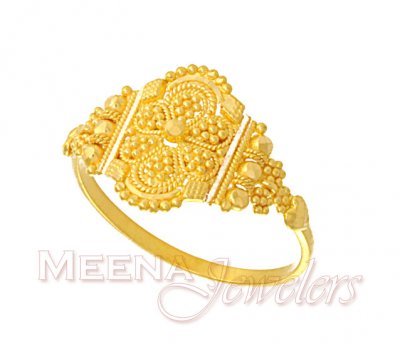 Ladies Filigree Ring  ( Ladies Gold Ring )