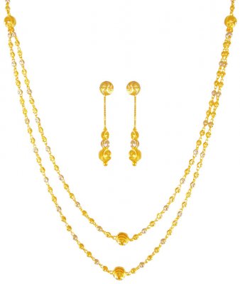 22kt Gold Layered Necklace Set ( Light Sets )