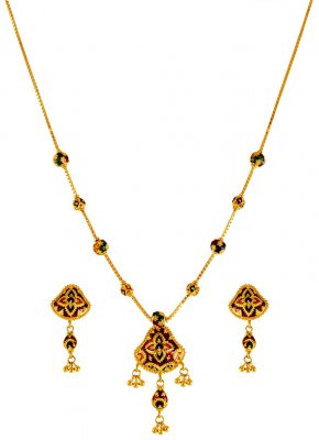 22kt Gold Necklace set ( Light Sets )