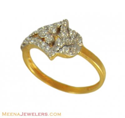 18K simple Diamond Ring ( Diamond Rings )