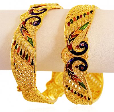 Designer Peacock Kada 22k  ( Kadas )