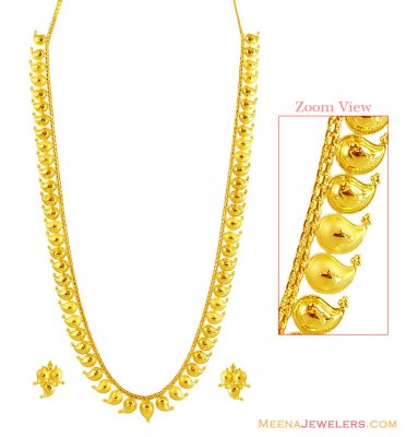 22k Mangol Necklace Set  ( 22 Kt Gold Sets )