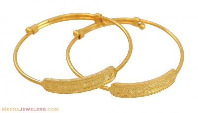 22k Gold baby Bangles ( Baby Bangles )