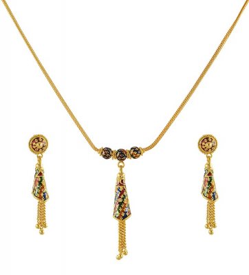 Fancy Meenakari Necklace Set ( Light Sets )