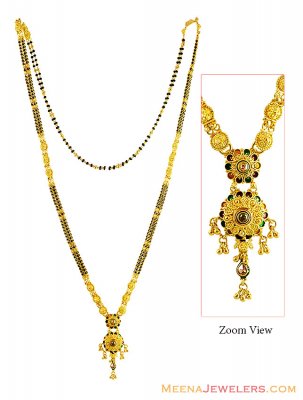 Fancy Meenakari Mangalsutra 22K ( MangalSutras )