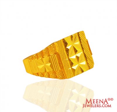 22kt Gold Classic Mens Ring ( Mens Gold Ring )