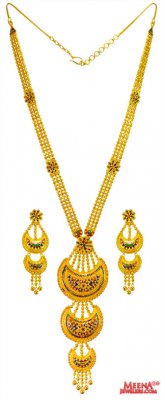 22kt Gold meenakari bridal sets ( Bridal Necklace Sets )