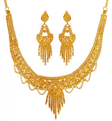 22KT Gold Light Necklace Set ( Light Sets )