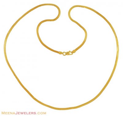 22k Yellow Gold Chain ( Plain Gold Chains )