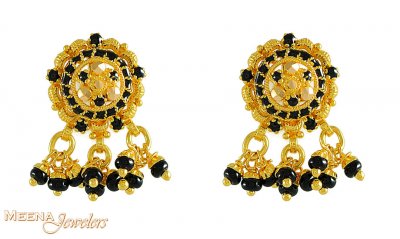 Gold Earrings with Hangings ( 22Kt Gold Fancy Earrings )