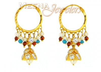 22 Kt Gold Hoop Earrings ( Hoop Earrings )