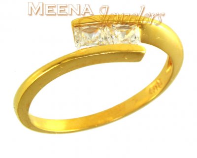 22Kt Gold Ladies Signity Ring ( Ladies Signity Rings )