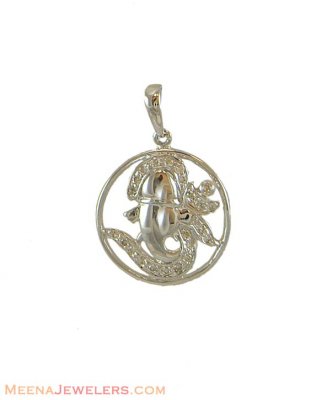 Lord Ganesh Pendant (Diamonds studded) ( Diamond Pendants )