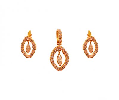 Designer Signity pendant set ( Fancy Pendant Set )