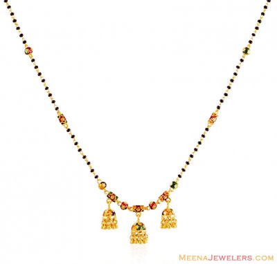 Gold Meenakari Indian Mangalsutra  ( MangalSutras )