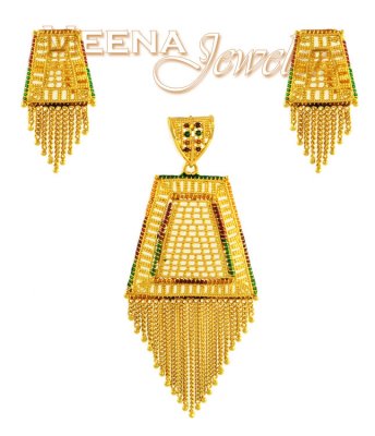 22 Kt Gold Pendant Set ( Gold Pendant Sets )