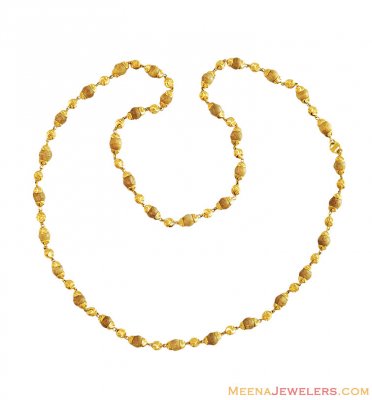 22k Gold Sandalwood Mala ( 22Kt Long Chains (Ladies) )