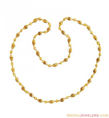 22k Gold Sandalwood Mala ( 22Kt Long Chains (Ladies) )