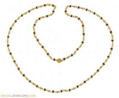 Gold Tulasi Mala (22Kt) ( 22Kt Long Chains (Ladies) )