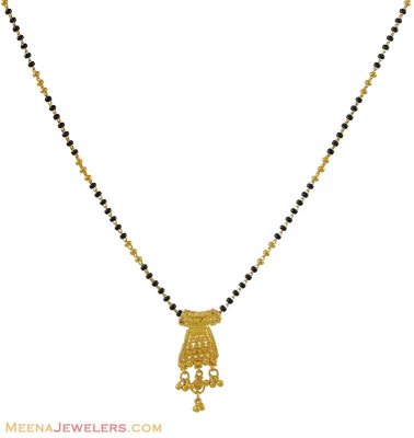 Yellow Gold Mangalsutra (18 inch) ( MangalSutras )