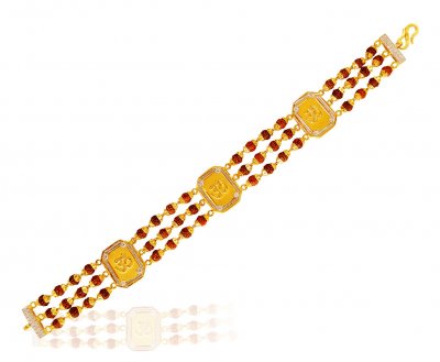 22K Gold Rudraksh Bracelet ( Men`s Bracelets )