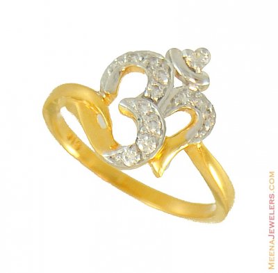 22Kt Gold Om Ring(Ladies) ( Ladies Signity Rings )