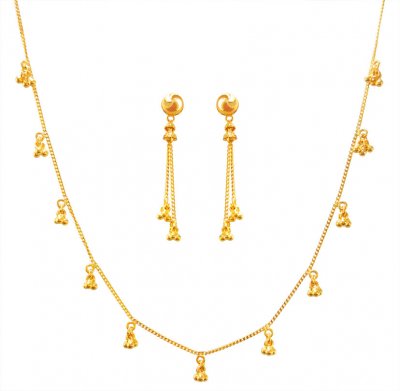 22kt Gold Necklace Set  ( Light Sets )