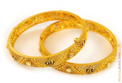 22K Antique Kadas ( Antique Bangles )