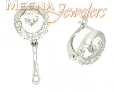 18Kt White Gold Earring ( White Gold Earrings )