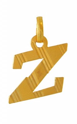 22Kt Initial (Z) Pendant ( Initial Pendants )