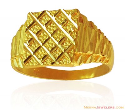 Exquisite Mens Ring (22kt) ( Mens Gold Ring )